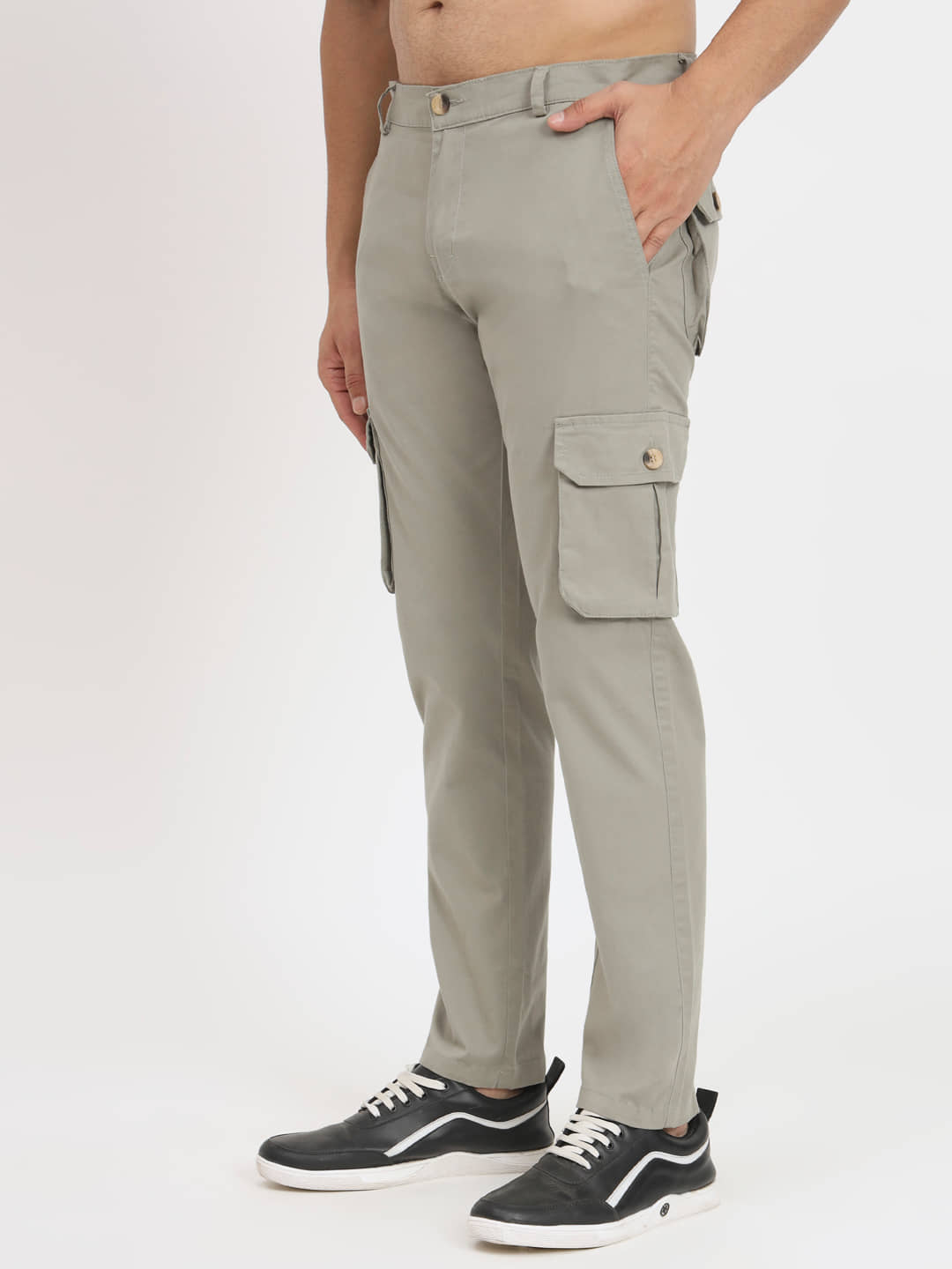RAGZO Regular Flat Men's Cargos - Light Green ( Pack of 1 ) - Trousers | Buy online on ZillyBuy
