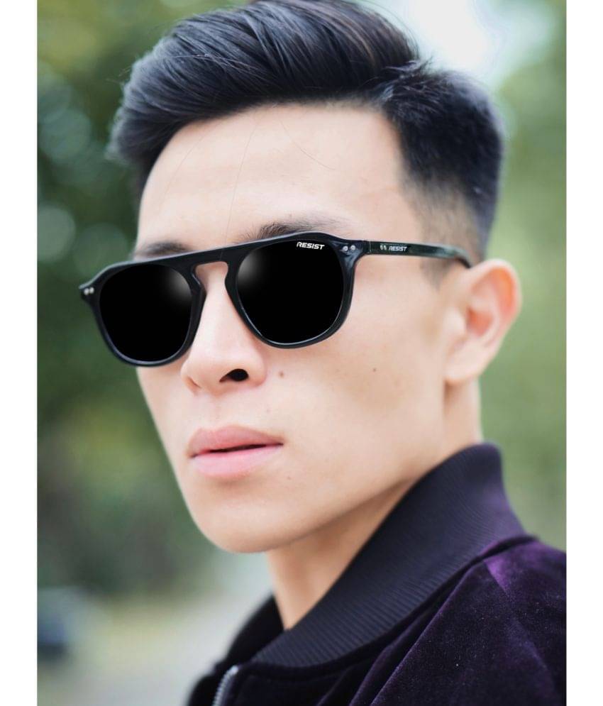 RESIST EYEWEAR Black Rectangular Sunglasses ( Pack of 1 ) RESIST EYEWEAR Black Rectangular Sunglasses ( Pack of 1 )