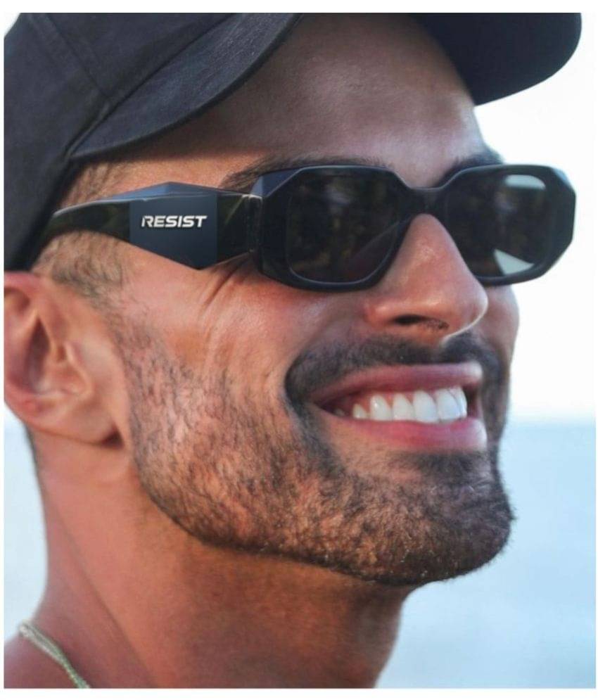 RESIST EYEWEAR Black Rectangular Sunglasses ( Pack of 1 ) RESIST EYEWEAR Black Rectangular Sunglasses ( Pack of 1 )