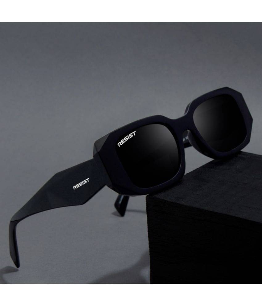 RESIST EYEWEAR Black Rectangular Sunglasses ( Pack of 1 ) RESIST EYEWEAR Black Rectangular Sunglasses ( Pack of 1 )