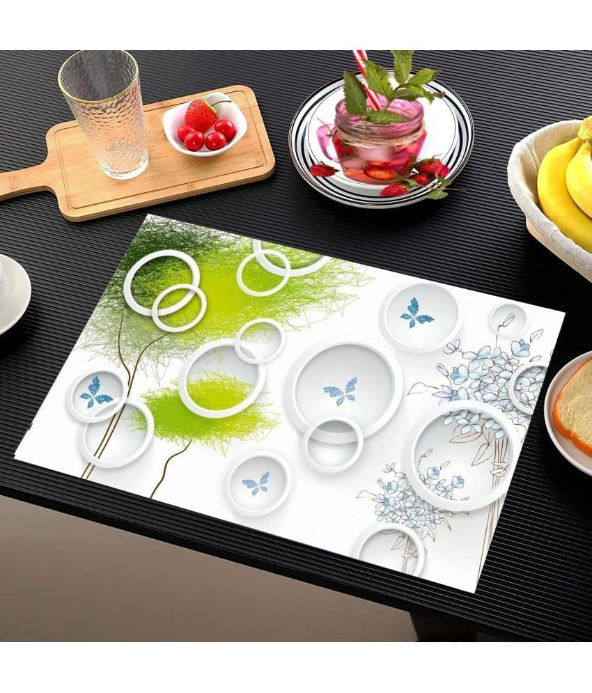 Revexo PVC Abstract Rectangle Table Mats ( 40 cm x 30 cm ) Pack of 6 - Multi Revexo PVC Abstract Rectangle Table Mats ( 40 cm x 30 cm ) Pack of 6 - Multi