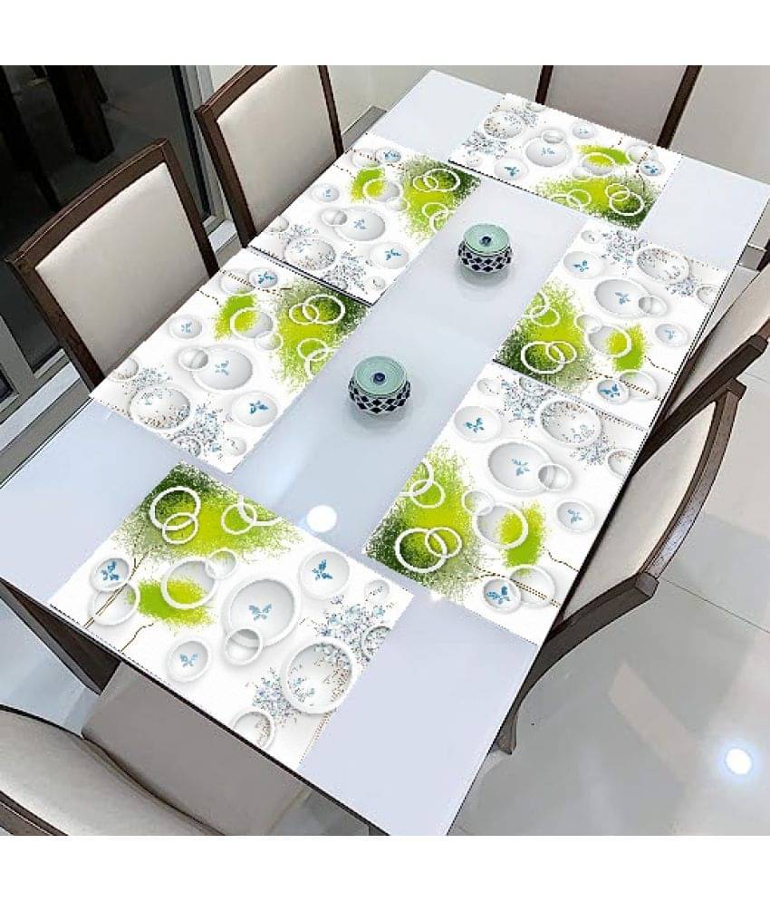 Revexo PVC Abstract Rectangle Table Mats ( 40 cm x 30 cm ) Pack of 6 - Multi Revexo PVC Abstract Rectangle Table Mats ( 40 cm x 30 cm ) Pack of 6 - Multi