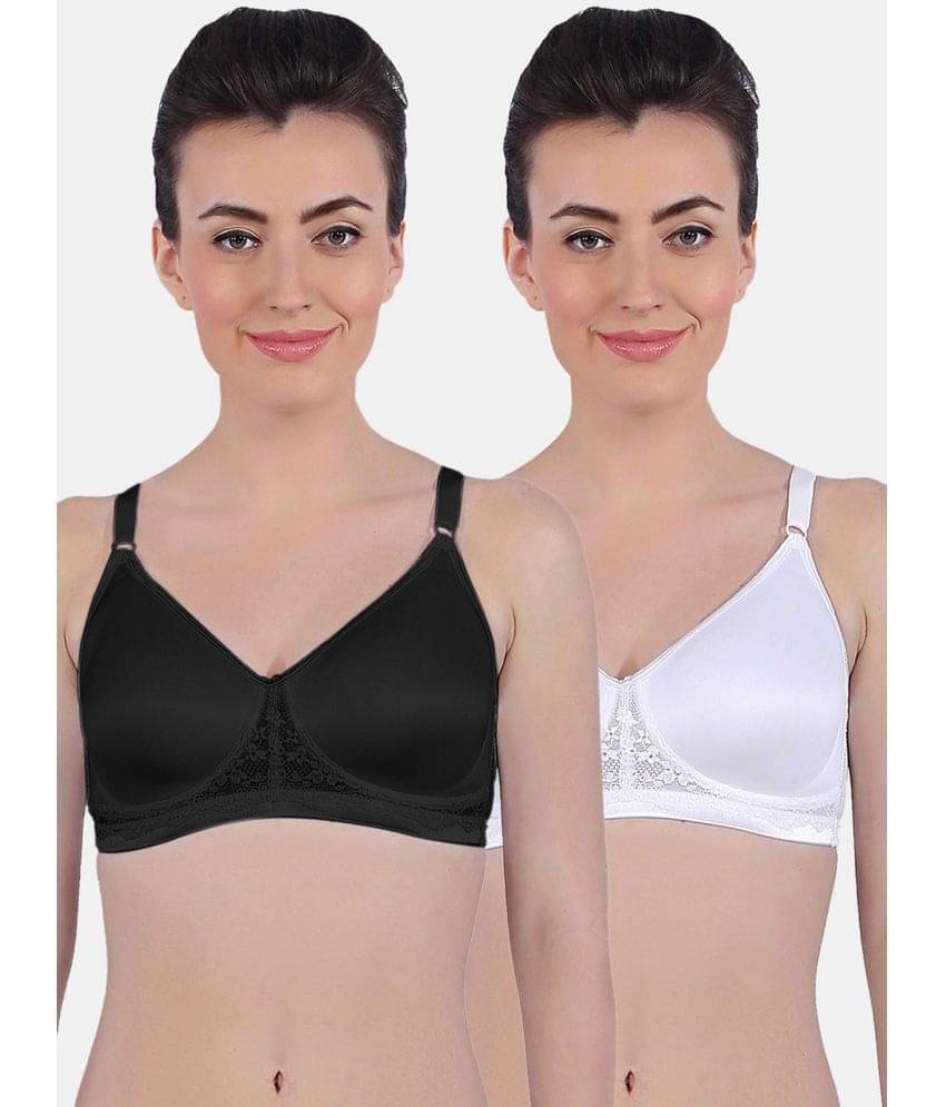     			Sonari Pack of 2 Polyester Lightly Padded Women's T-Shirt Bra ( Multicolor ) swarablackwhite