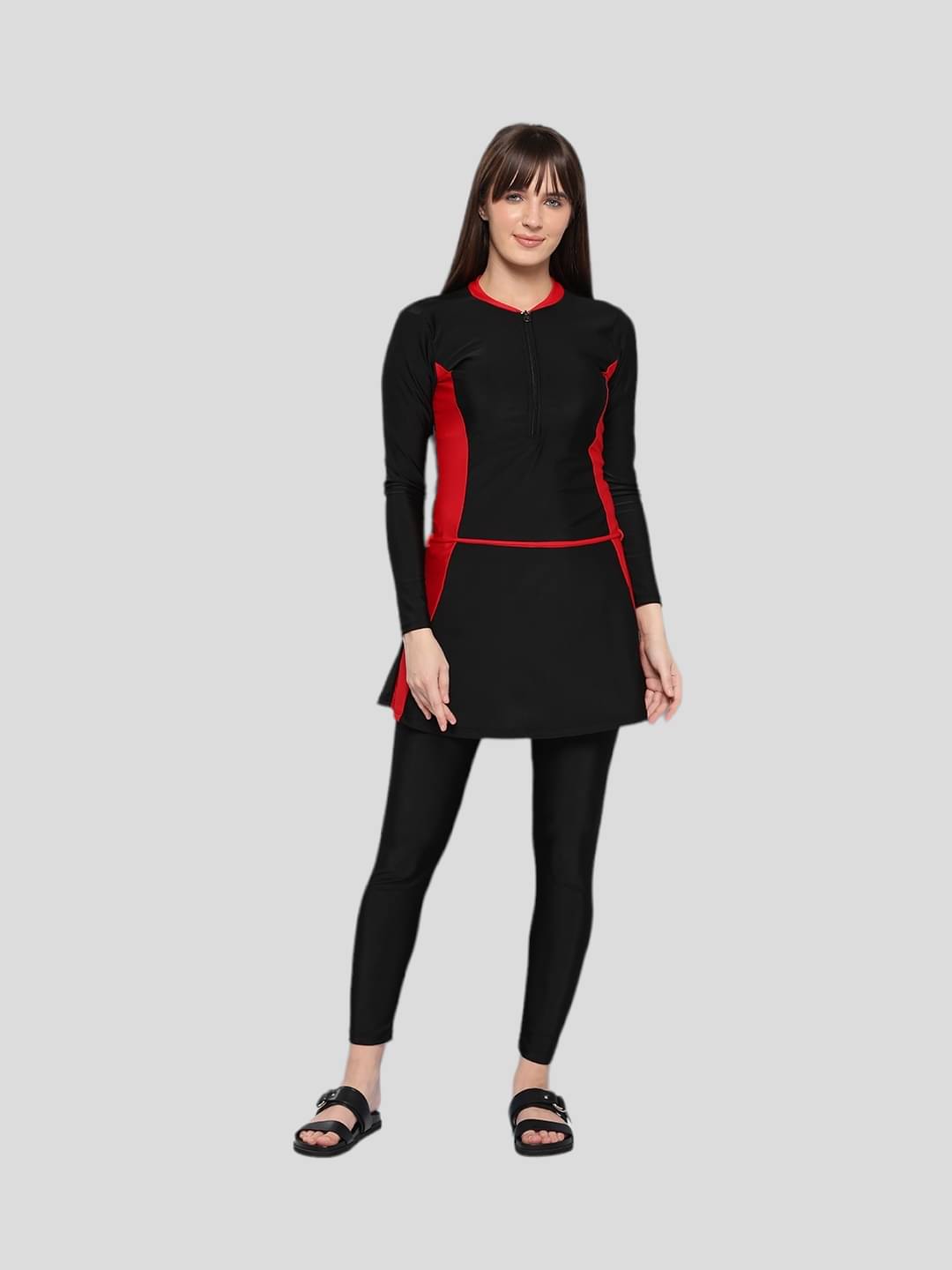 Aarika Nylon Black Bodysuits - Single Aarika Nylon Black Bodysuits - Single