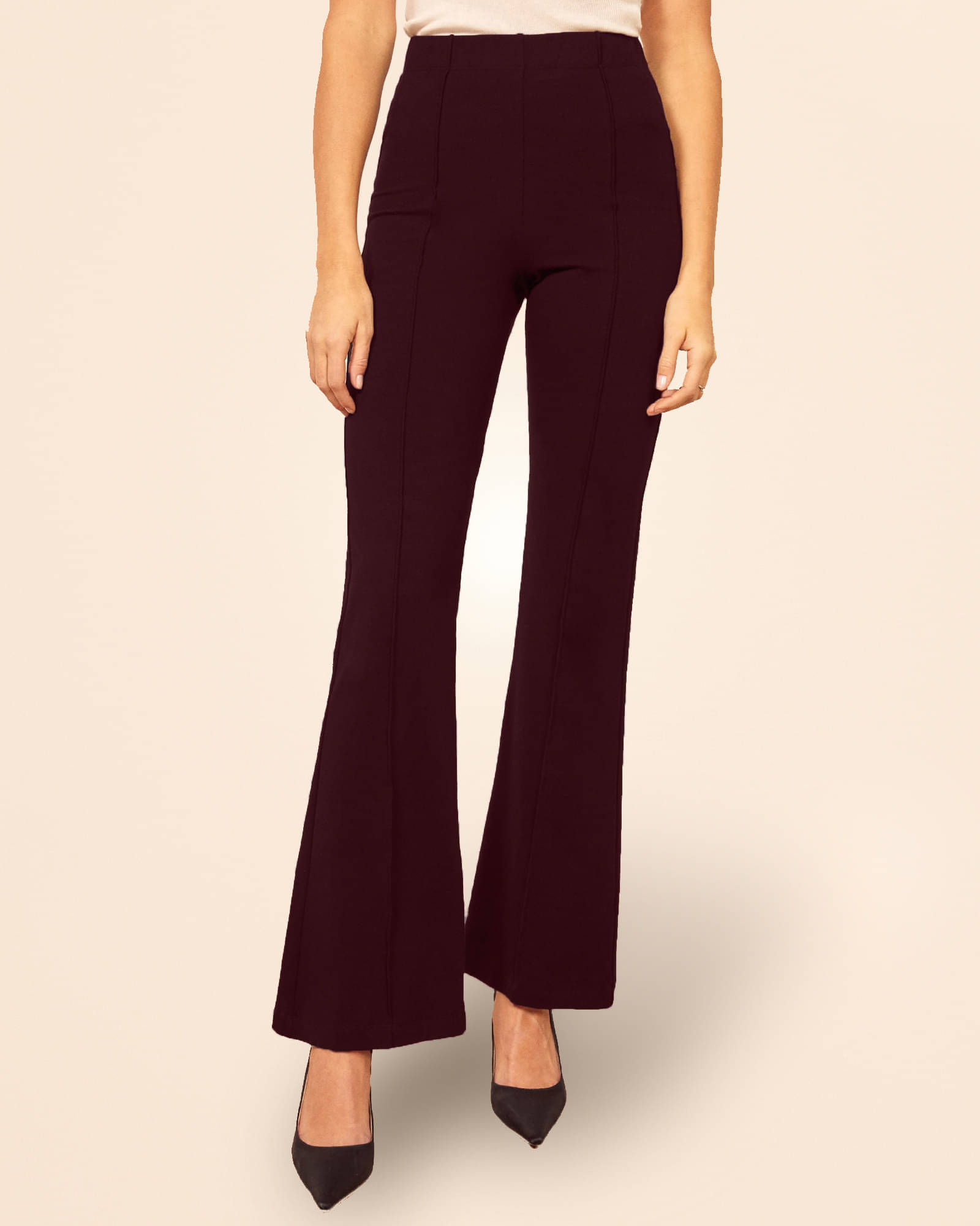     			Addyvero Burgundy Cotton Blend Bootcut Women's Bootcut Pants ( Pack of 1 )