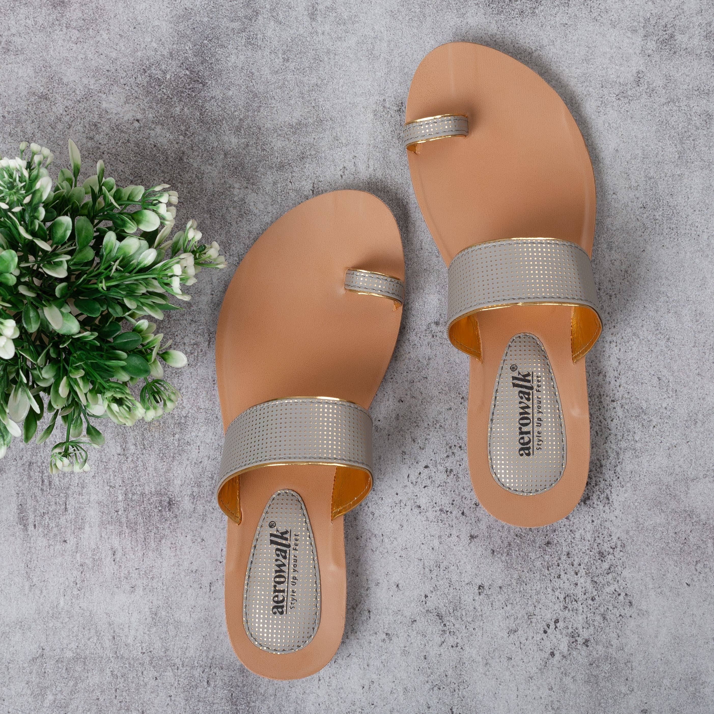 Aerowalk Gray Women's Flats