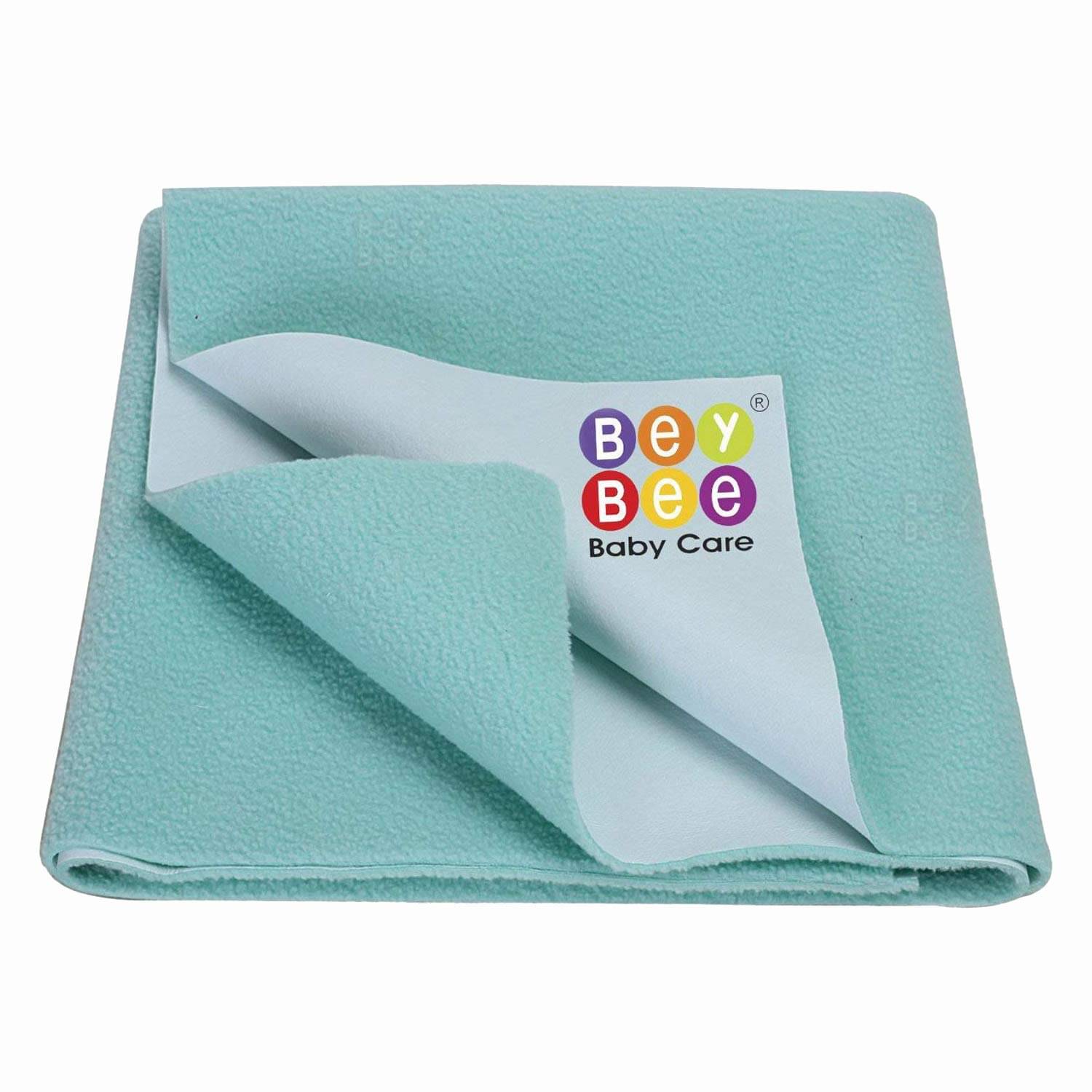     			Beybee Green Laminated Bed Protector Sheet ( Pack of 2 )