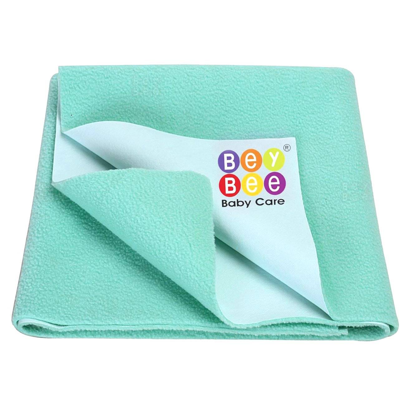     			Beybee Green Laminated Bed Protector Sheet ( Pack of 2 )
