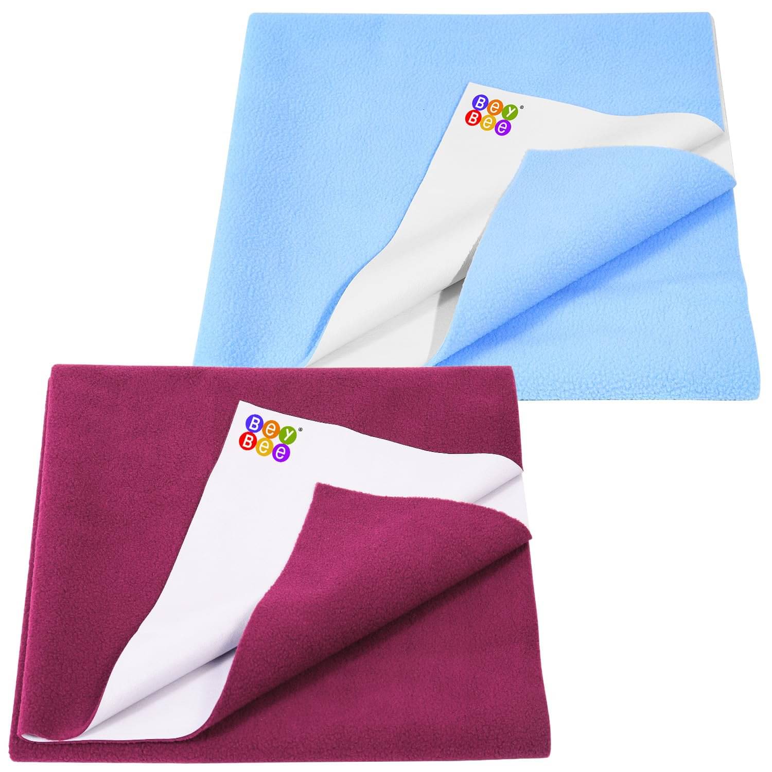 Beybee Multi-Colour Laminated Bed Protector Sheet ( Pack of 2 ) Beybee Multi-Colour Laminated Bed Protector Sheet ( Pack of 2 )