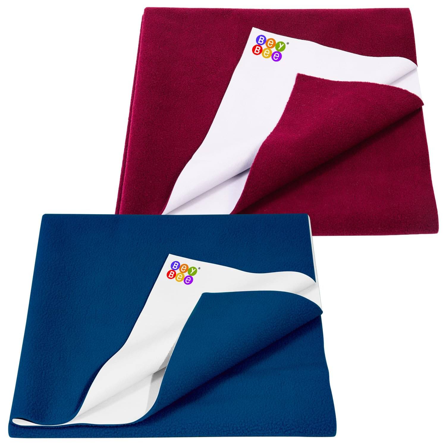     			Beybee Multi-Colour Laminated Bed Protector Sheet ( Pack of 2 )