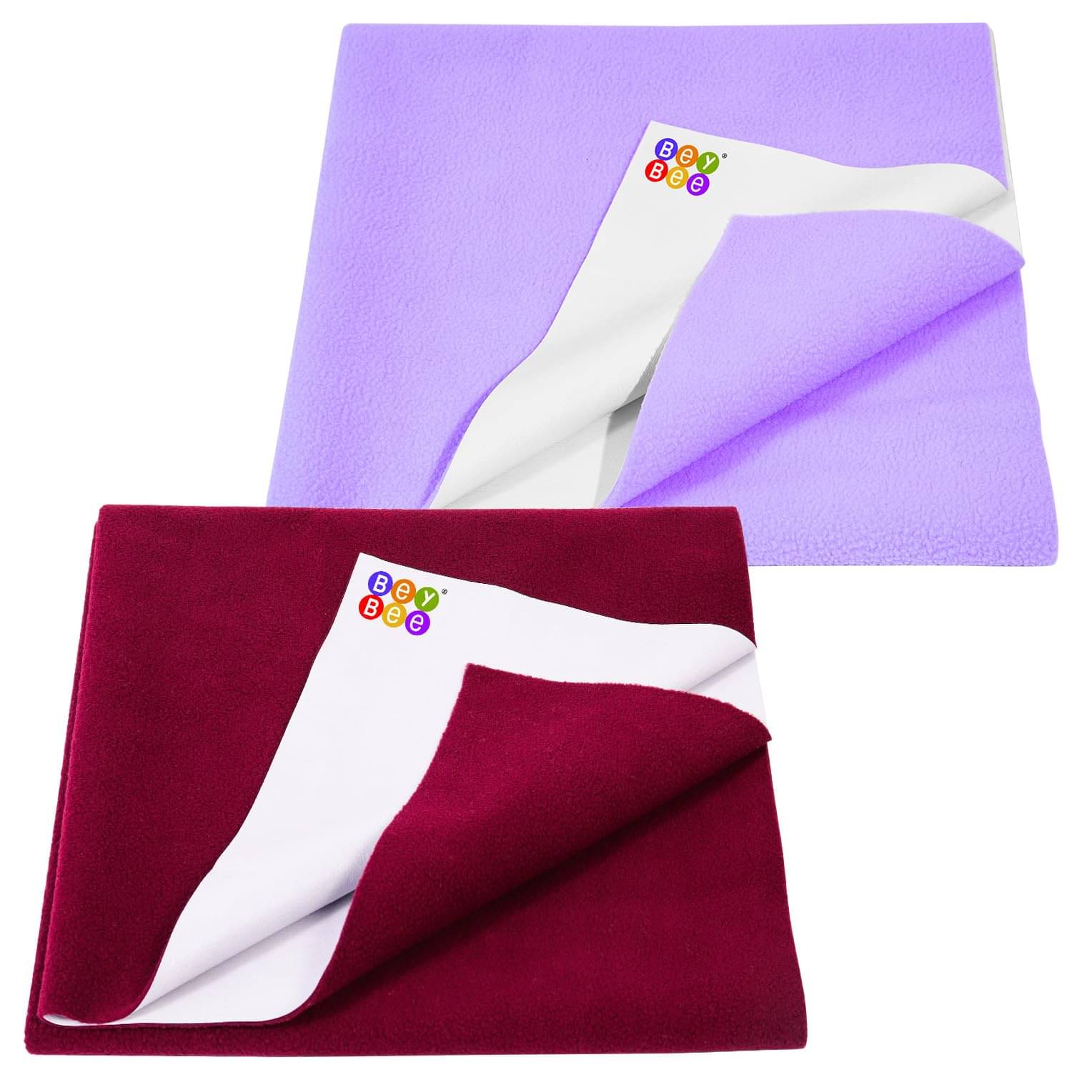     			Beybee Multi-Colour Laminated Bed Protector Sheet ( Pack of 2 )