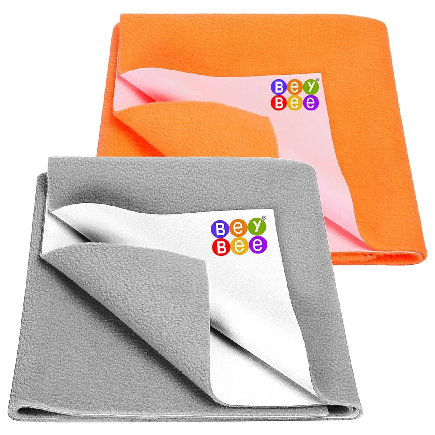 Beybee Multi-Colour Laminated Bed Protector Sheet ( Pack of 2 )