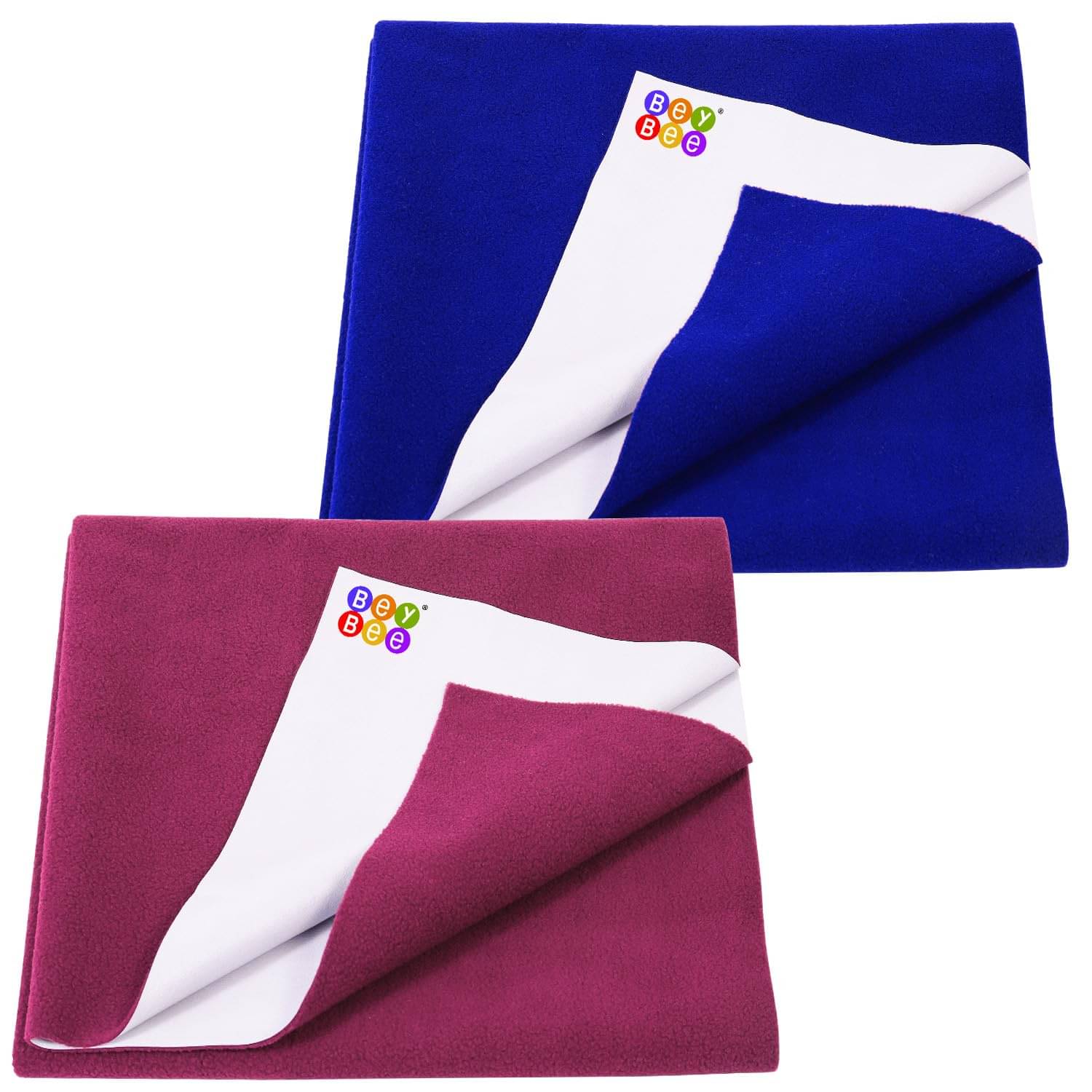     			Beybee Multi-Colour Laminated Bed Protector Sheet ( Pack of 2 )