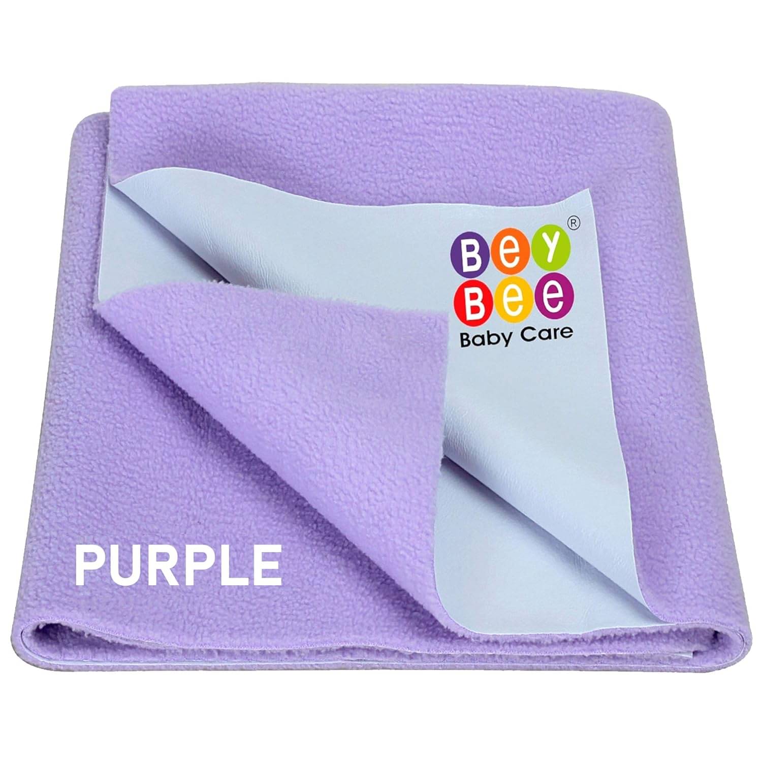     			Beybee Purple Laminated Bed Protector Sheet ( Pack of 2 )