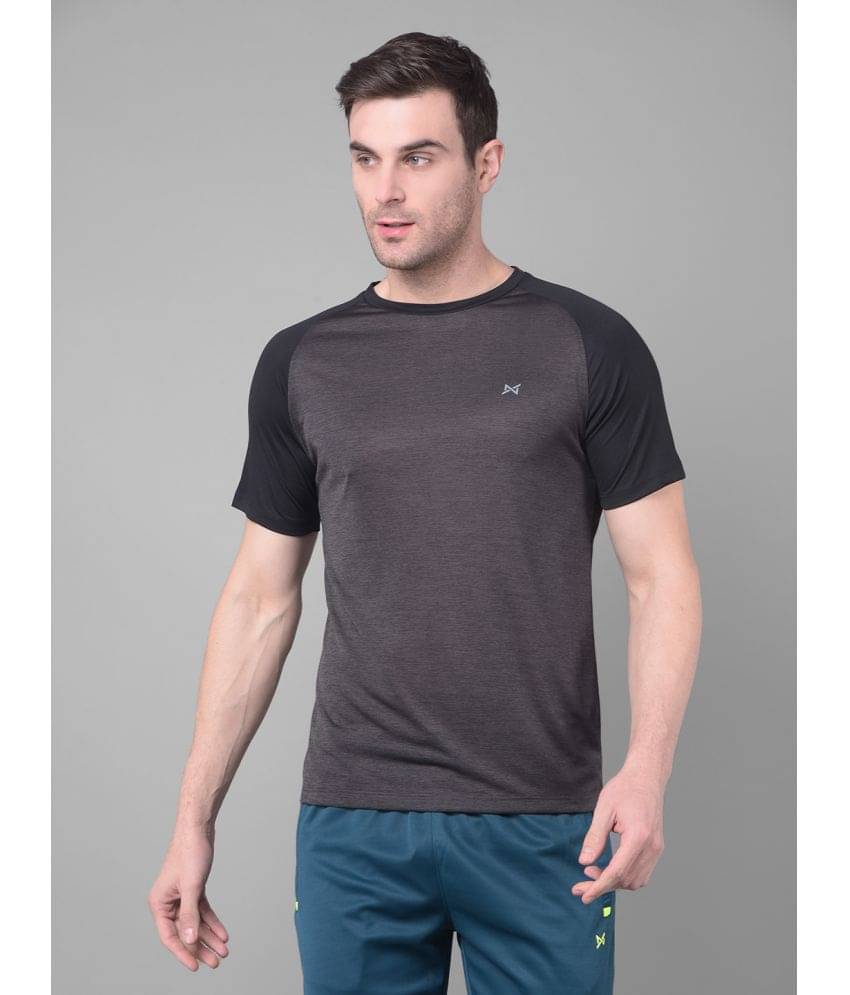 Force NXT Grey Polyester Regular Fit Men's Sports T-Shirt ( Pack of 1 ) Force NXT Grey Polyester Regular Fit Men's Sports T-Shirt ( Pack of 1 )
