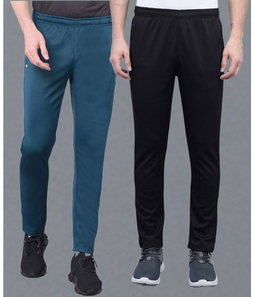 Force NXT Multi Polyester Men's Sports Trackpants ( Pack of 2 ) Force NXT Multi Polyester Men's Sports Trackpants ( Pack of 2 )