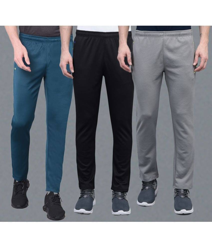 Force NXT Multi Polyester Men's Sports Trackpants ( Pack of 3 ) Force NXT Multi Polyester Men's Sports Trackpants ( Pack of 3 )