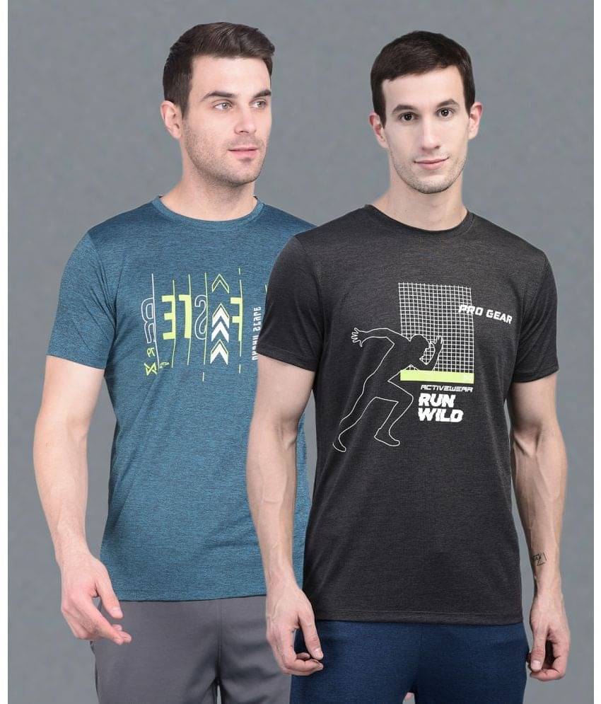 Force NXT Multi Polyester Regular Fit Men's Sports T-Shirt ( Pack of 2 ) Force NXT Multi Polyester Regular Fit Men's Sports T-Shirt ( Pack of 2 )