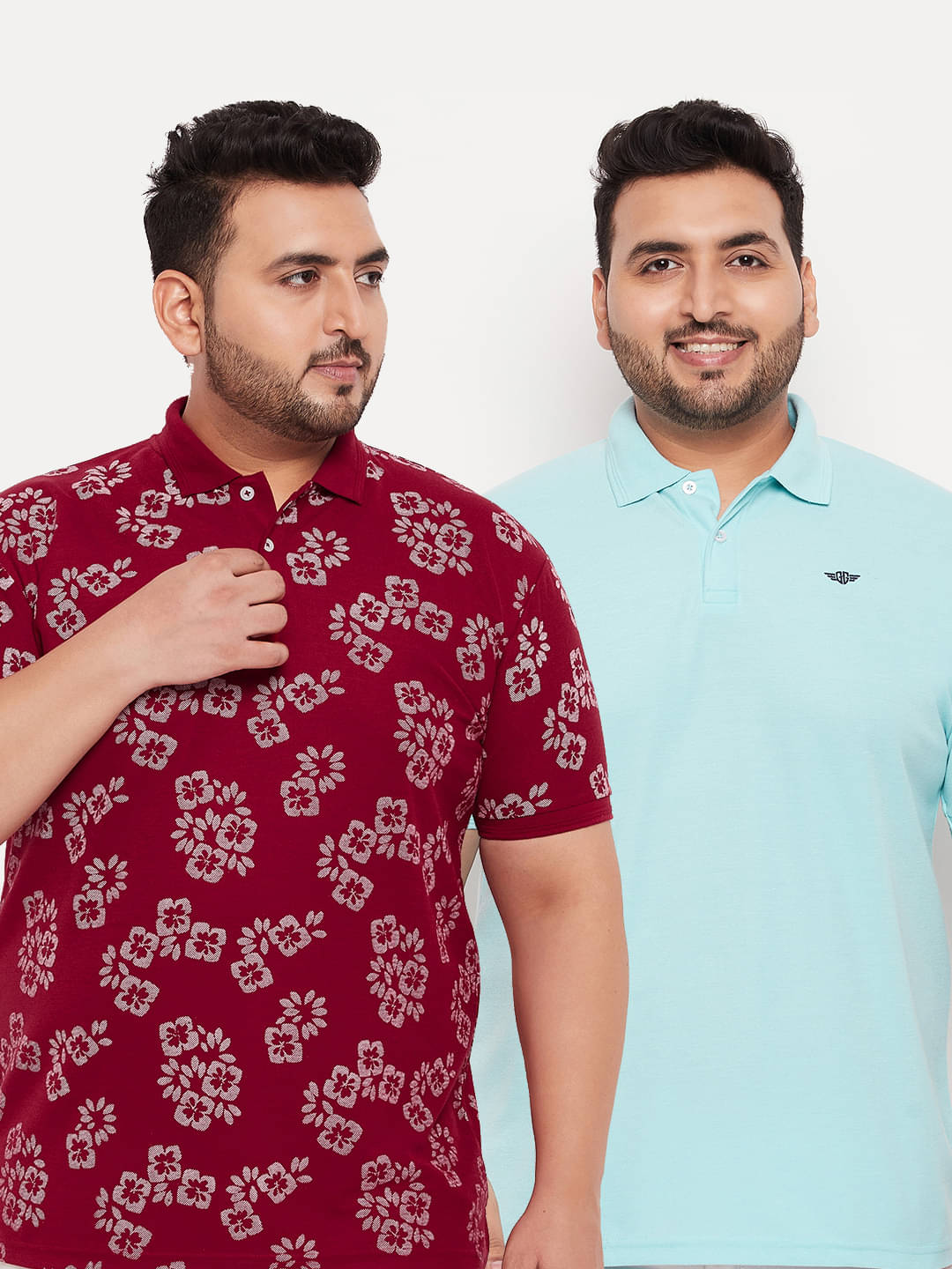 GET GOLF Pack of 2 Cotton Blend Regular Fit Printed Half Sleeves Men's Polo T Shirt ( Maroon ) GET GOLF Pack of 2 Cotton Blend Regular Fit Printed Half Sleeves Men's Polo T Shirt ( Maroon )