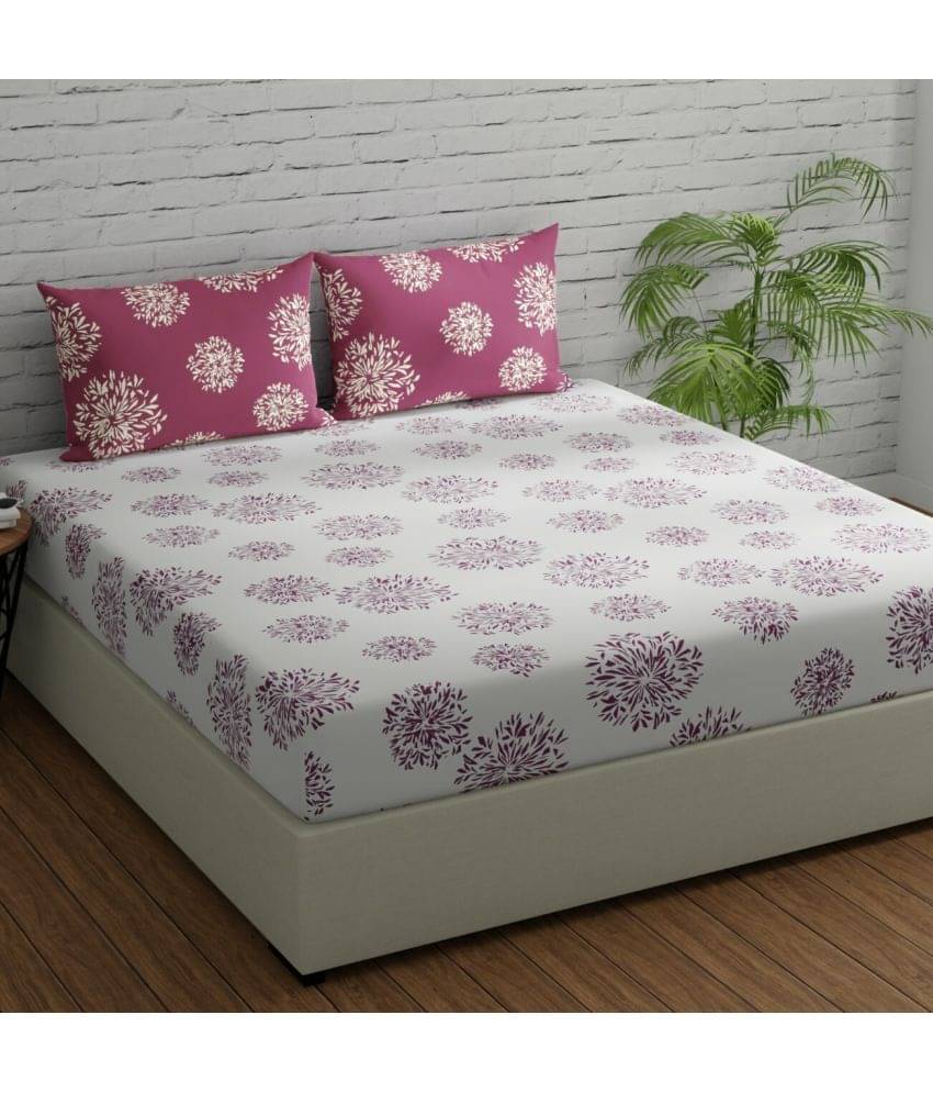 HIDECOR Microfiber 1 Double King Bedsheet with 2 Pillow Covers ( Baby Pink )     			HIDECOR Microfiber 1 Double King Bedsheet with 2 Pillow Covers ( Baby Pink )