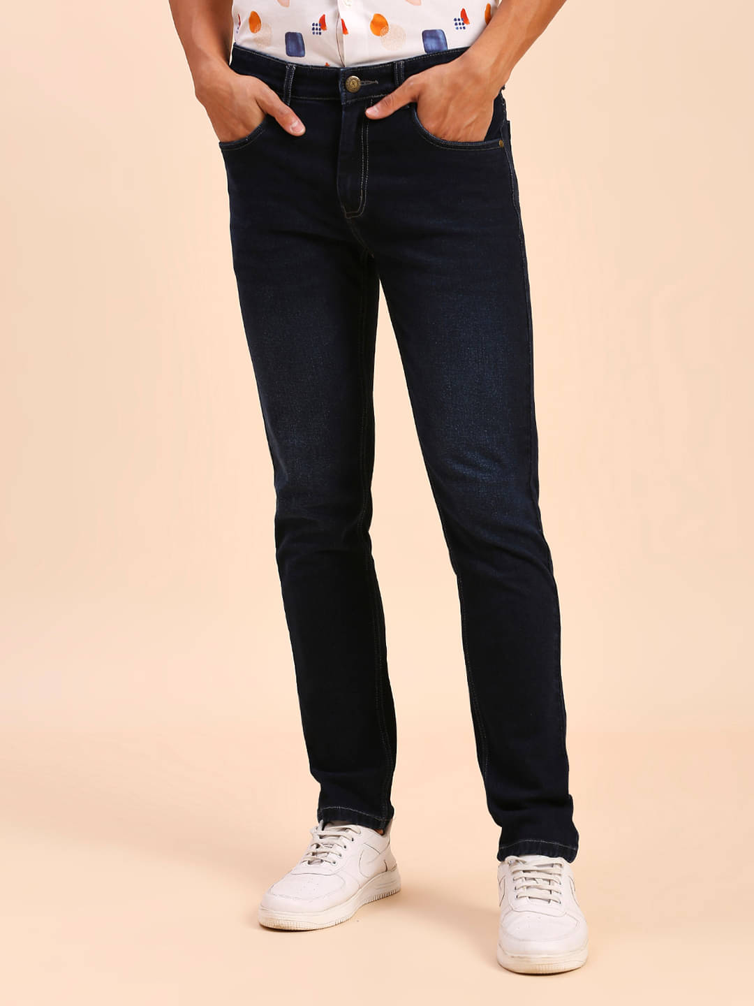     			HJ HASASI Regular Fit Faded Men's Jeans - Indigo Blue ( Pack of 1 )