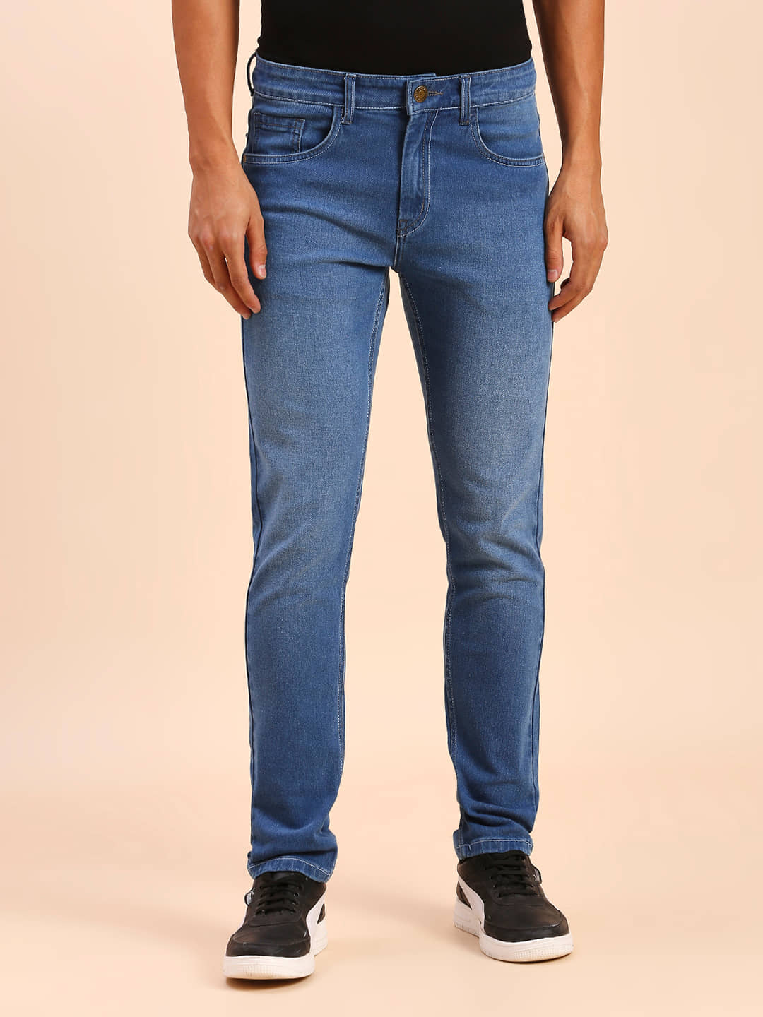 HJ HASASI Regular Fit Faded Men's Jeans - Indigo Blue ( Pack of 1 ) - Jeans | Buy online on ZillyBuy