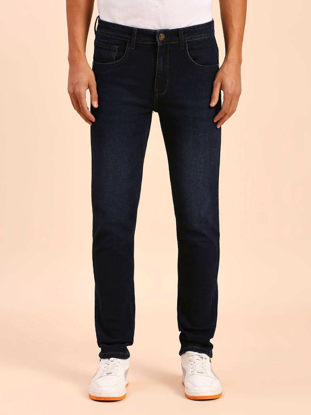     			HJ HASASI Regular Fit Faded Men's Jeans - Indigo Blue ( Pack of 1 )