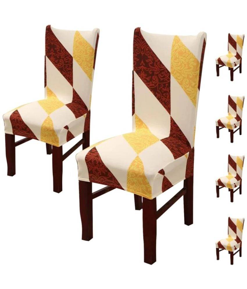     			House Of Quirk 1 Seater Polyester Chair Cover ( Pack of 6 )