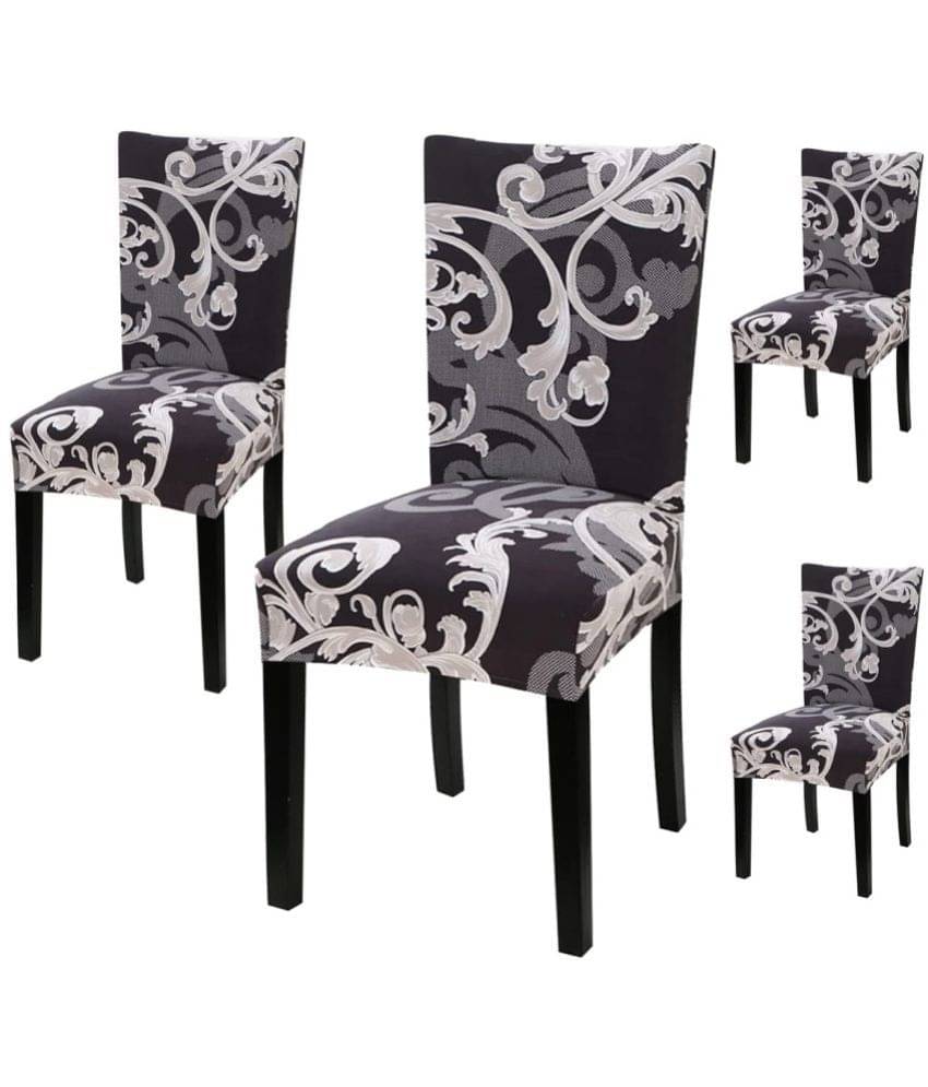    			House Of Quirk 1 Seater Polyester Chair Cover ( Pack of 4 )
