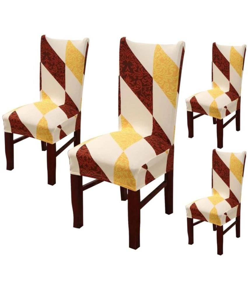    			House Of Quirk 1 Seater Polyester Chair Cover ( Pack of 4 )