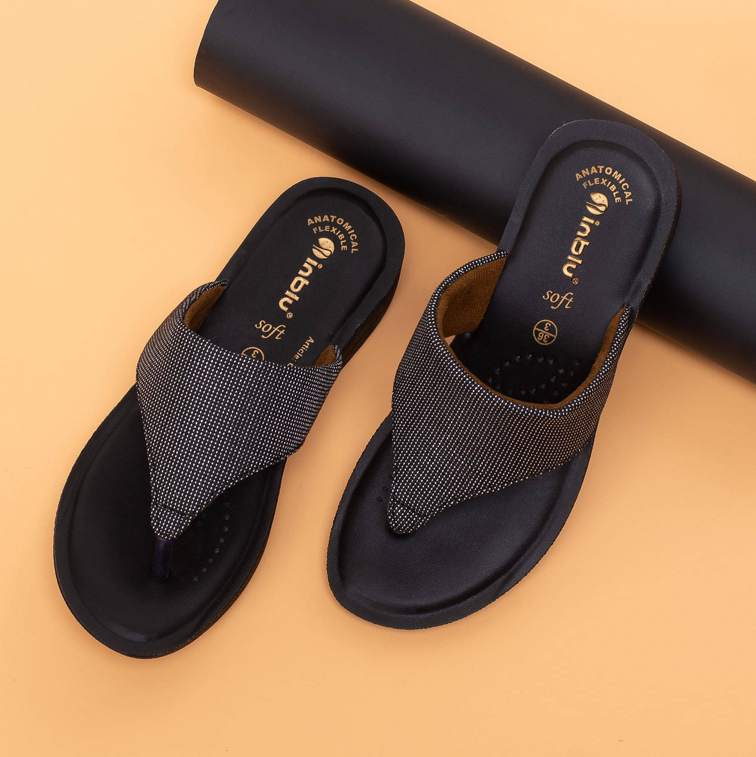     			Inblu Black Women's Slipper
