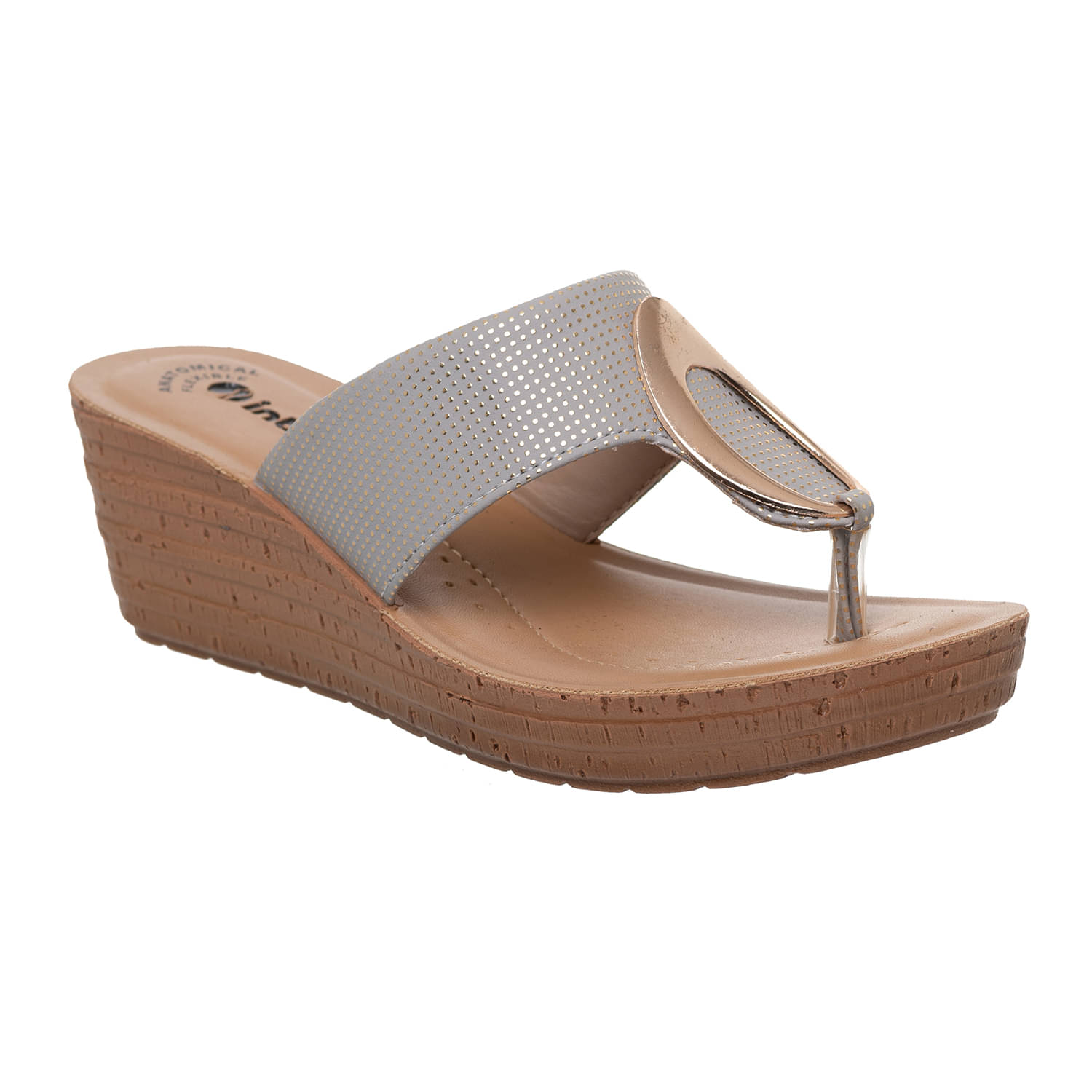Inblu Gray Women's Sandal Heels Inblu Gray Women's Sandal Heels