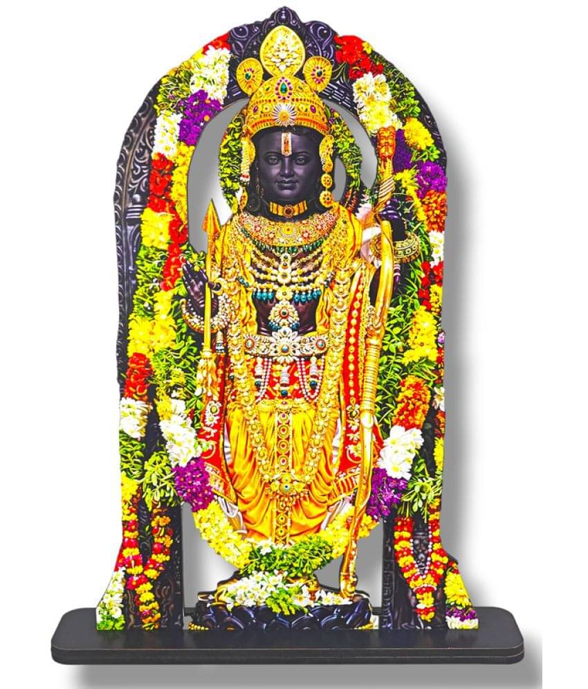 Saf Shree Ram Lala Religious MDF Showpiece Idol (20 cm) Saf Shree Ram Lala Religious MDF Showpiece Idol (20 cm)