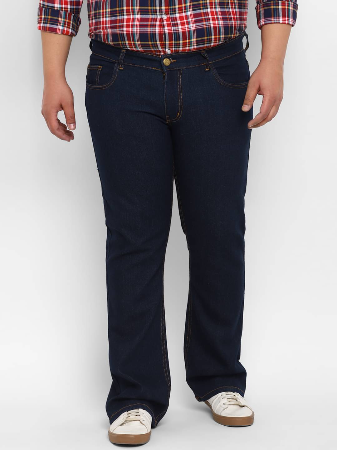 Urbano Plus Regular Fit Basic Men's Jeans - Dark Blue ( Pack of 1 ) Urbano Plus Regular Fit Basic Men's Jeans - Dark Blue ( Pack of 1 )