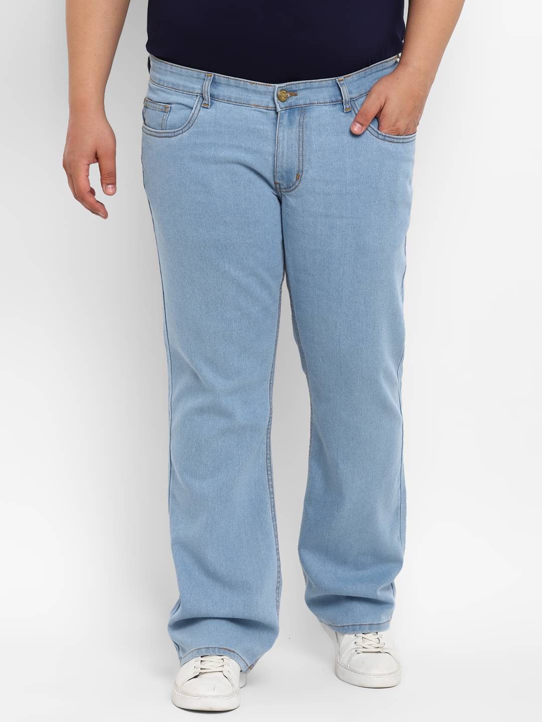 Urbano Plus Regular Fit Basic Men's Jeans - Light Blue ( Pack of 1 ) Urbano Plus Regular Fit Basic Men's Jeans - Light Blue ( Pack of 1 )