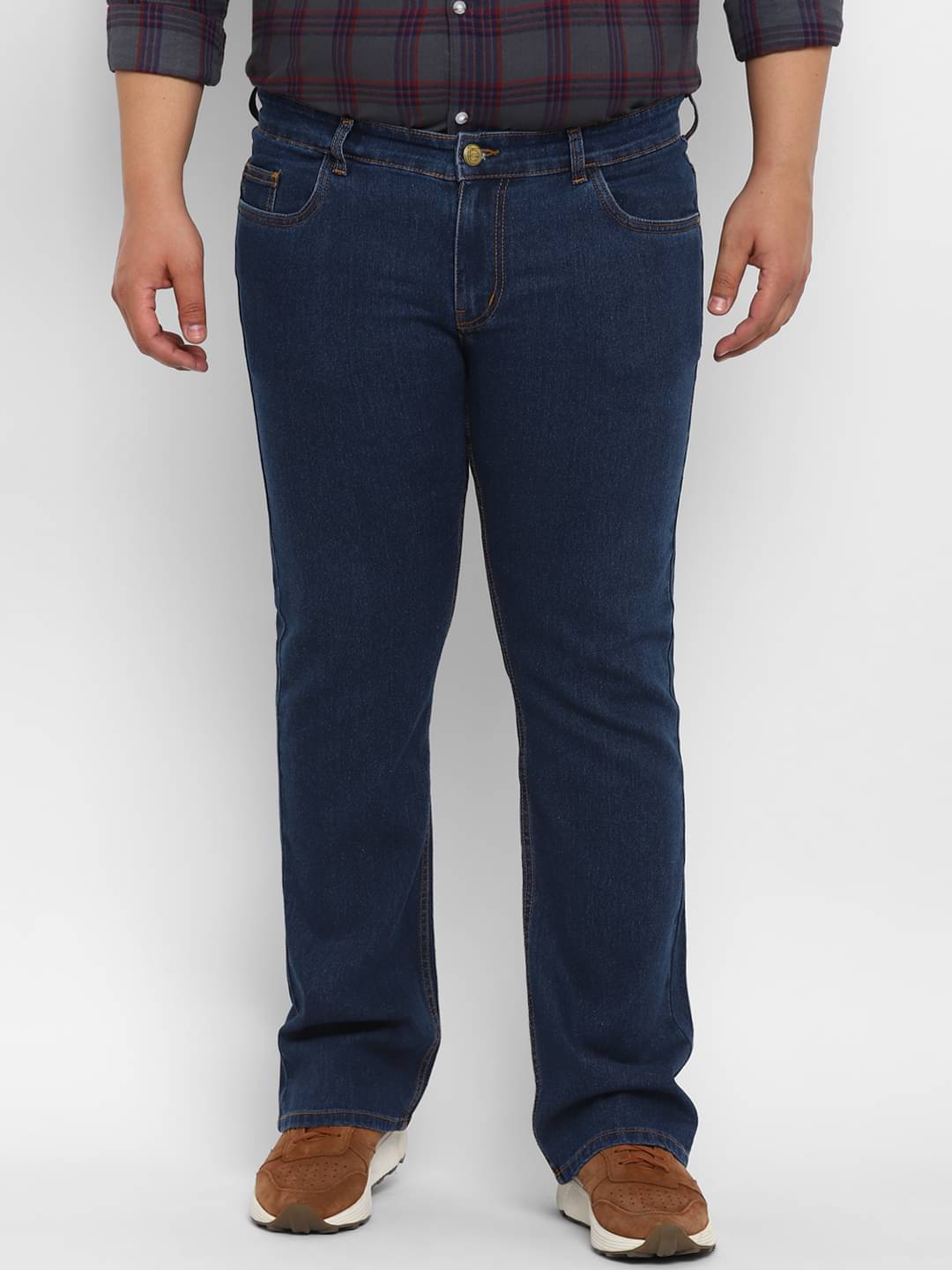 Urbano Plus Regular Fit Basic Men's Jeans - Blue ( Pack of 1 ) Urbano Plus Regular Fit Basic Men's Jeans - Blue ( Pack of 1 )