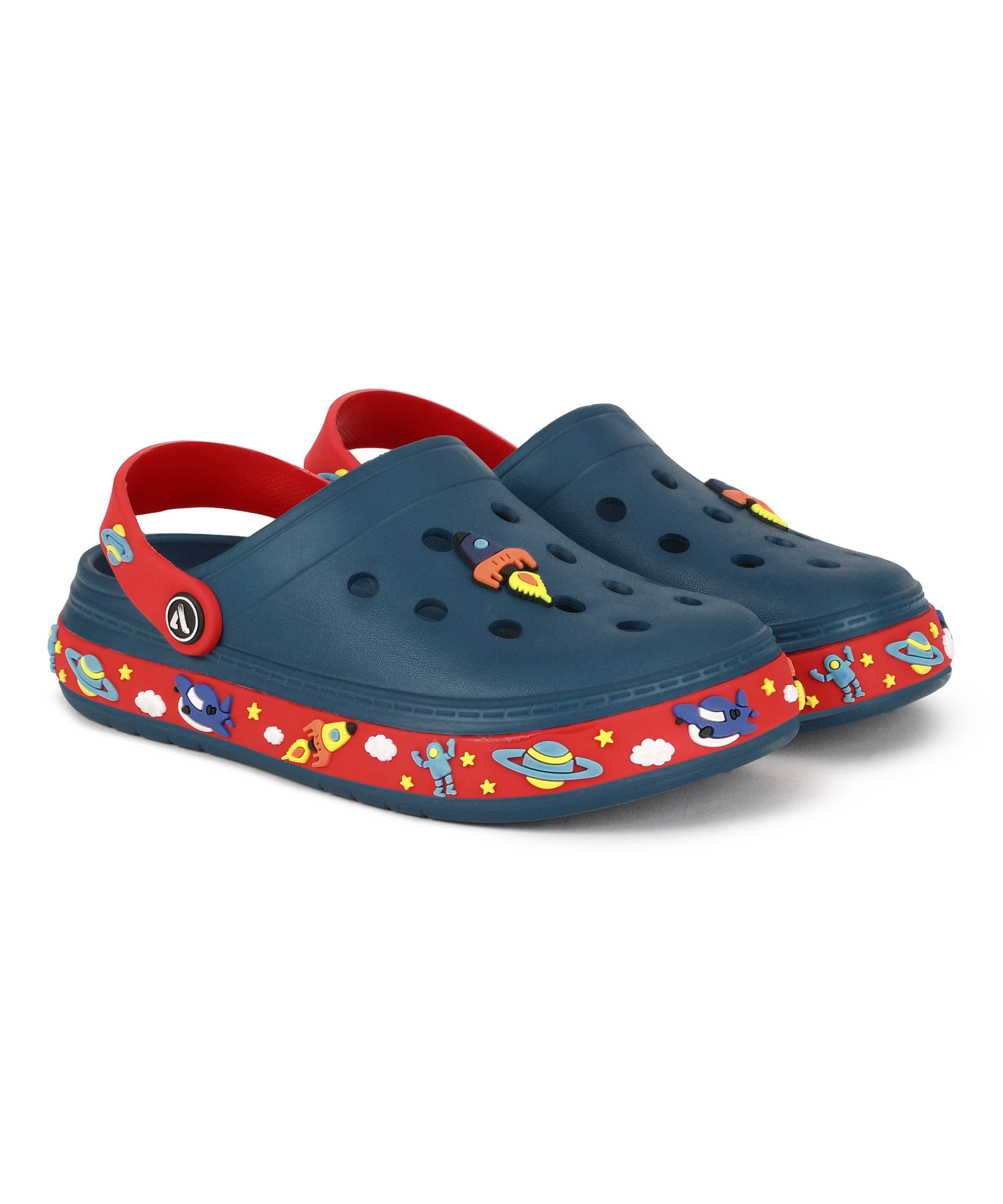 Aqualite Boys Modern Blue & Red Clogs