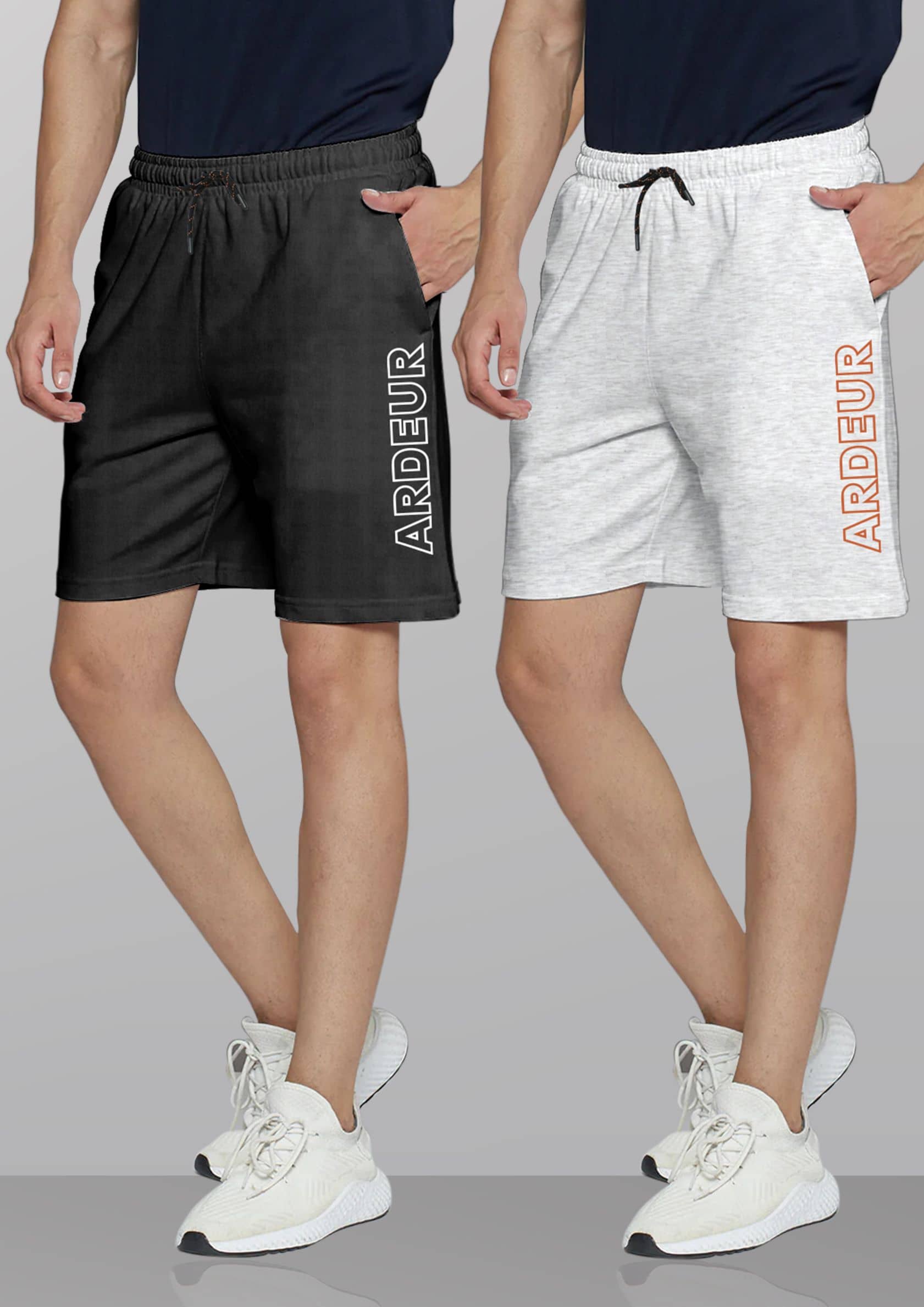 Ardeur Multi Cotton Blend Men's Shorts ( Pack of 2 ) - Shorts | Buy online on ZillyBuy