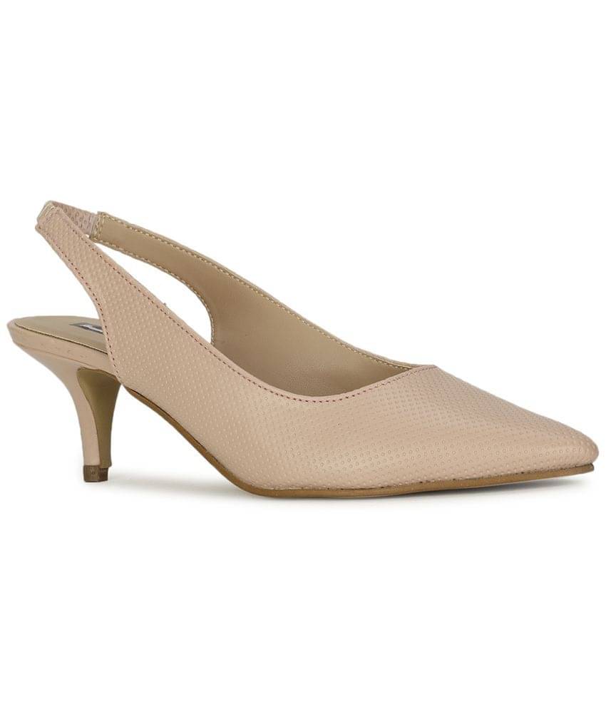 Bata Beige Women's Sandal Heels     			Bata Beige Women's Sandal Heels