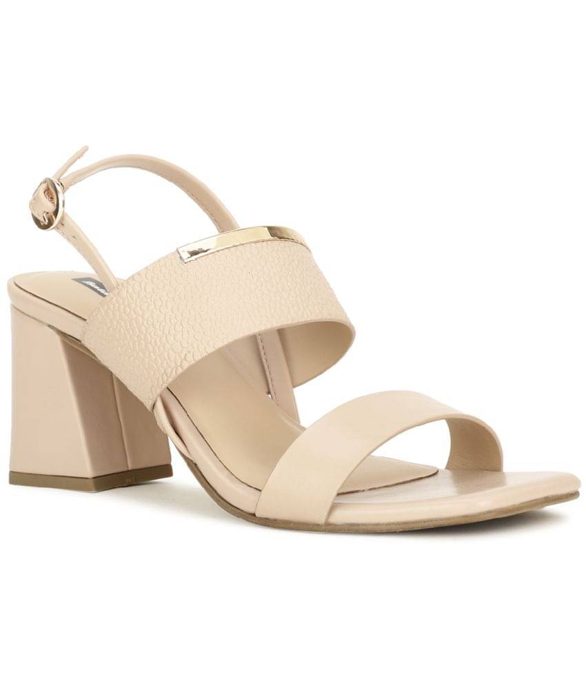 Bata Beige Women's Sandal Heels Bata Beige Women's Sandal Heels