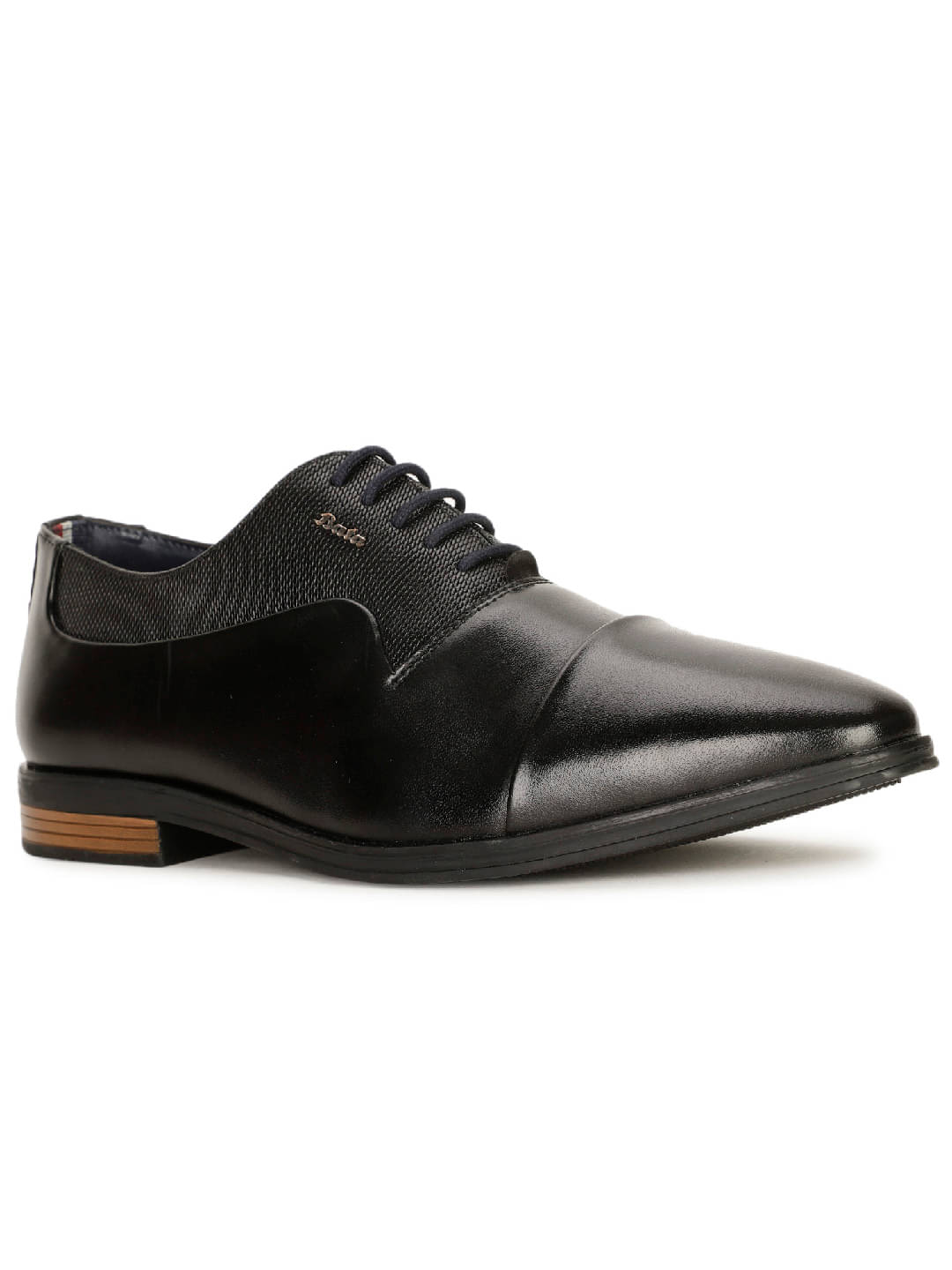     			Bata Black Men's Oxford Formal Shoes