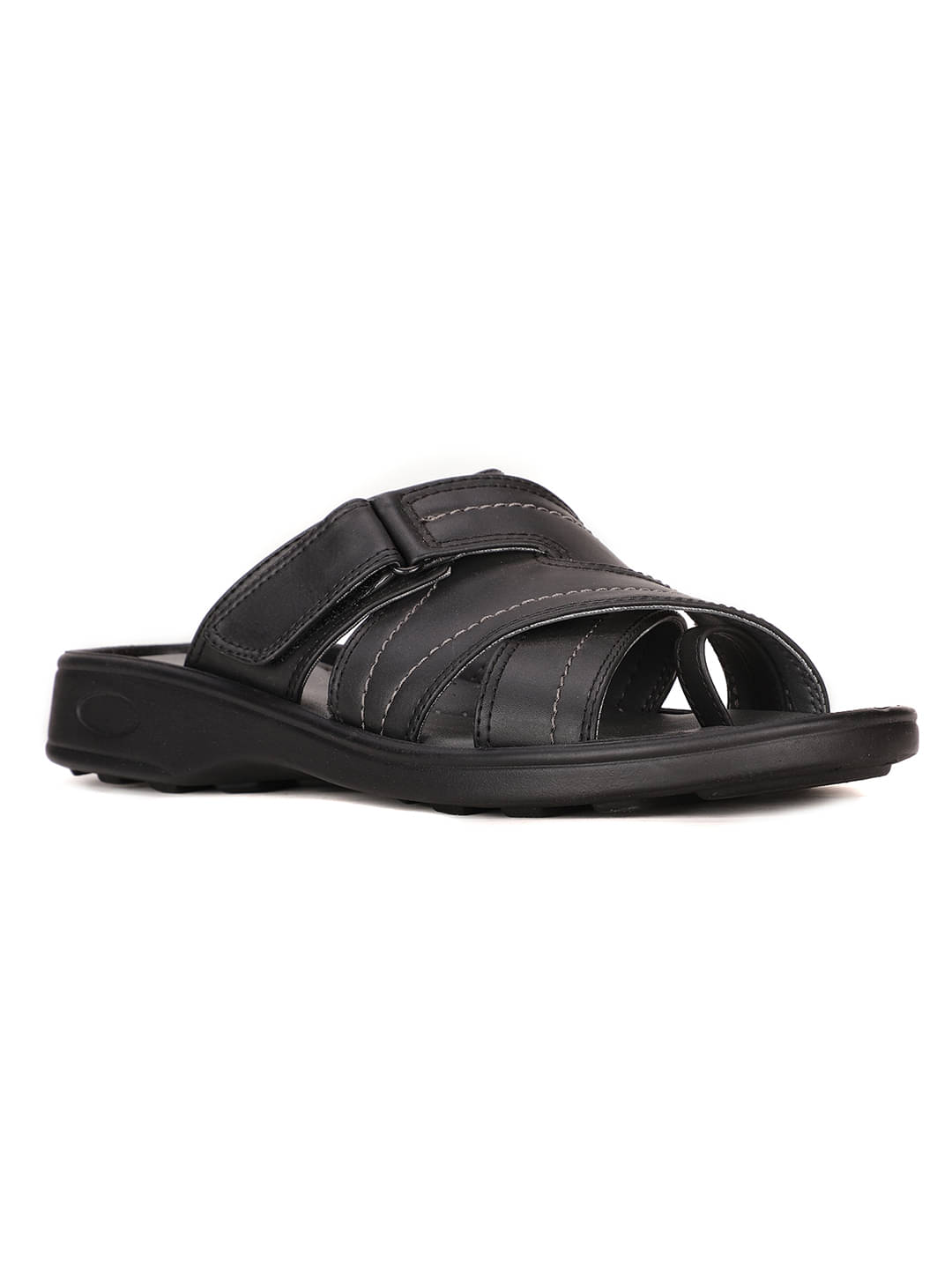 Bata - Black Men's Sandals     			Bata - Black Men's Sandals