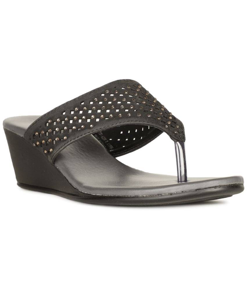     			Bata Black Women's Slip On Heels