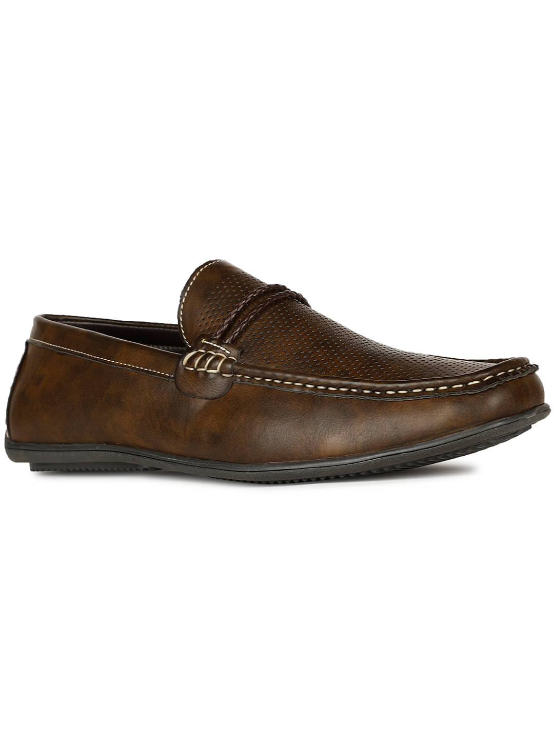     			Bata Brown Men's Slip On Formal Shoes