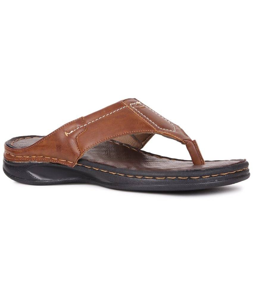     			Bata Brown Men's Thong Flip Flop