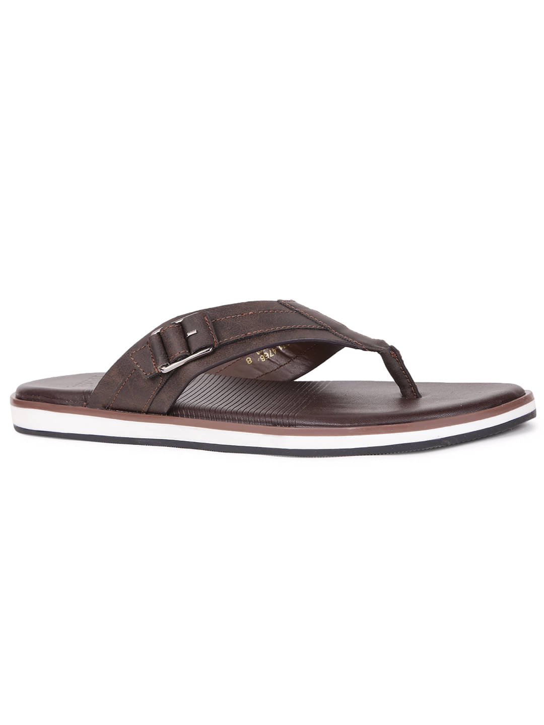     			Bata Brown Men's Thong Flip Flop