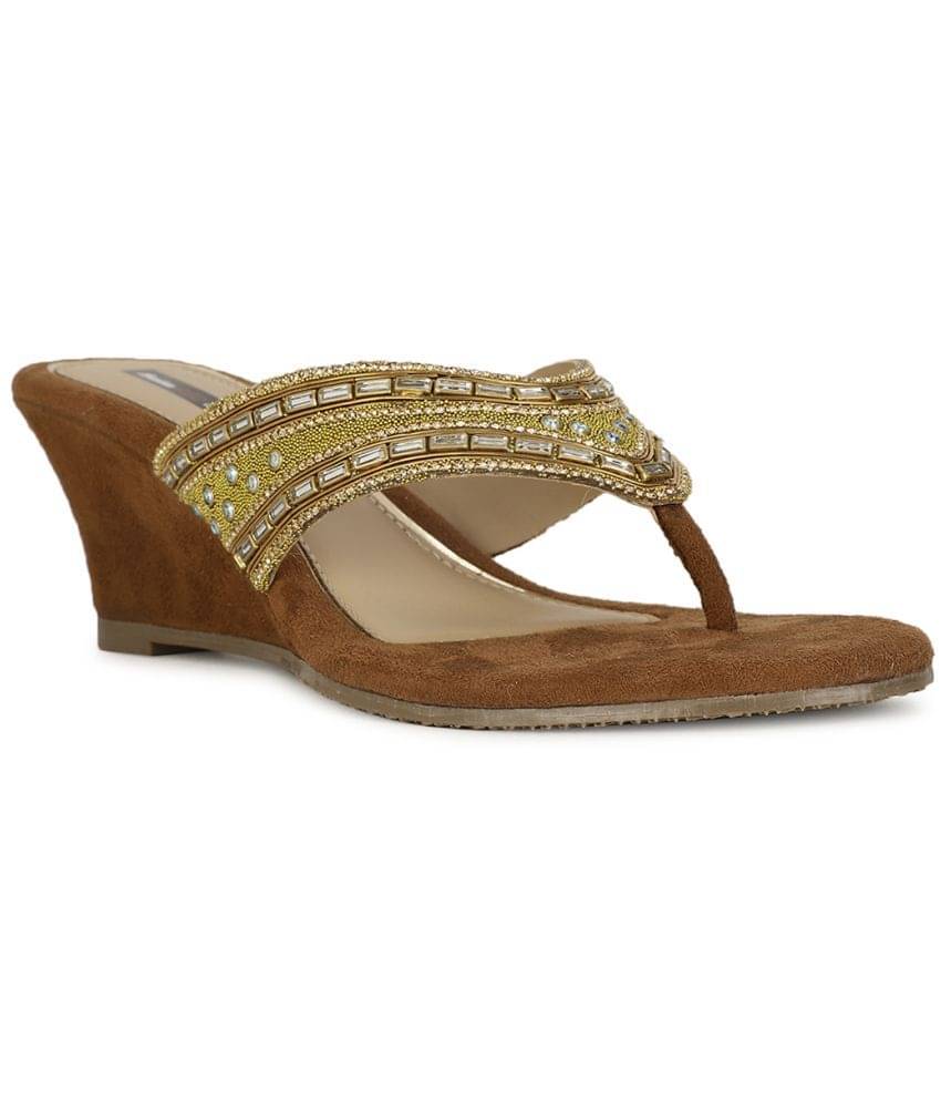     			Bata Brown Women's Sandal Heels