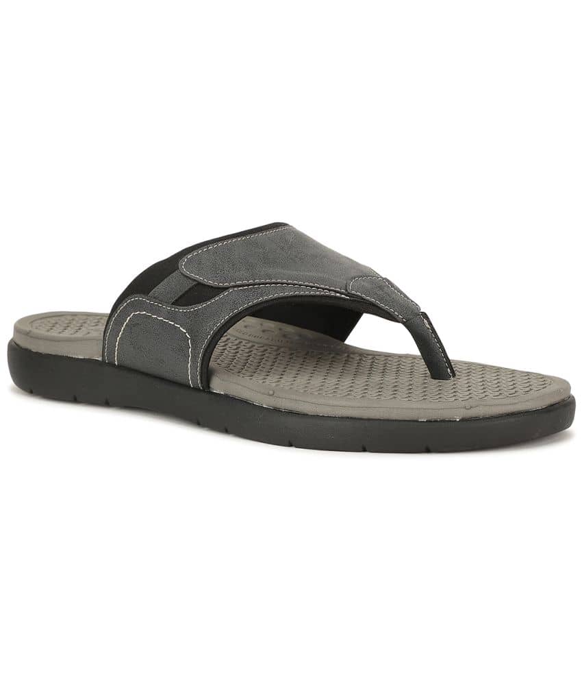 Bata Grey Men's Thong Flip Flop