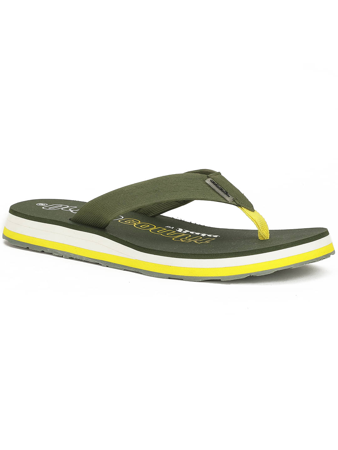     			Bata Olive Men's Thong Flip Flop