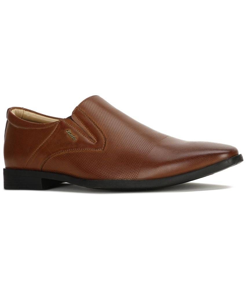 Bata Tan Men's Slip On Formal Shoes Bata Tan Men's Slip On Formal Shoes